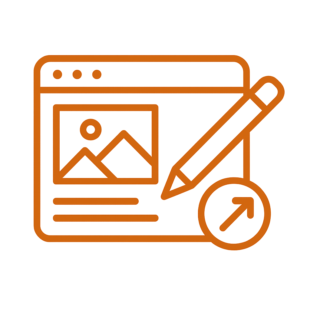 CTA illustration för landningssidor & webbdesign